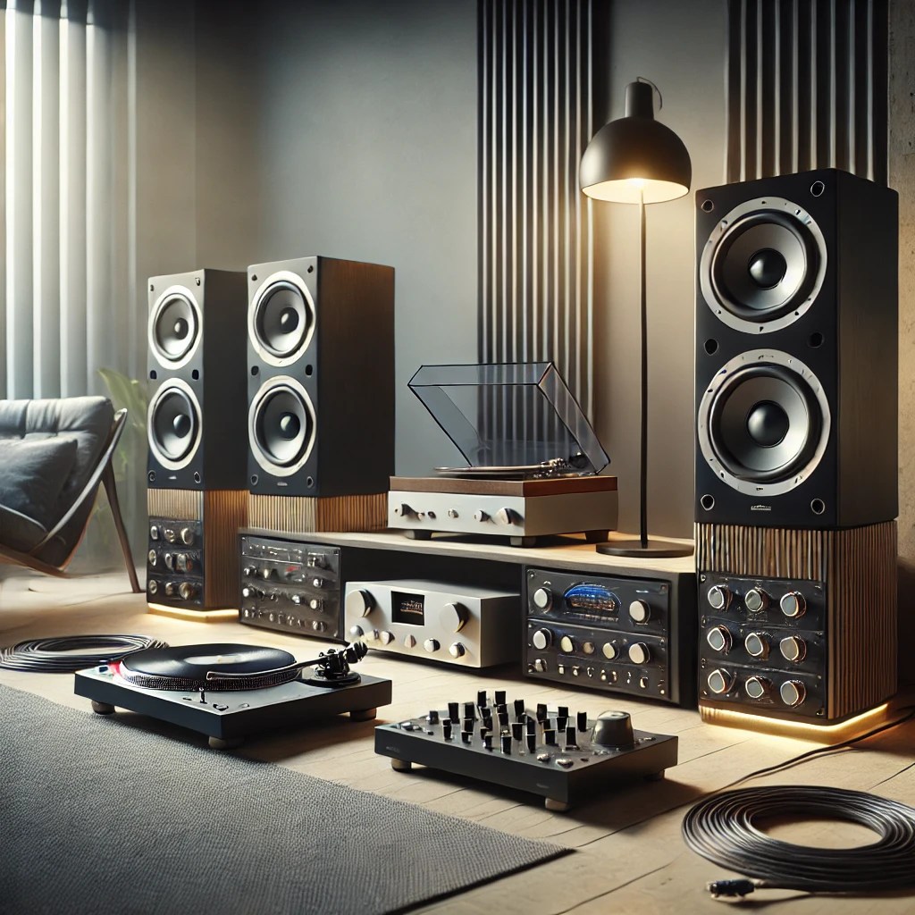 instalación alta fidelidad Altavoces empotrados en techo para sonido envolvente
amplificador con altavoces