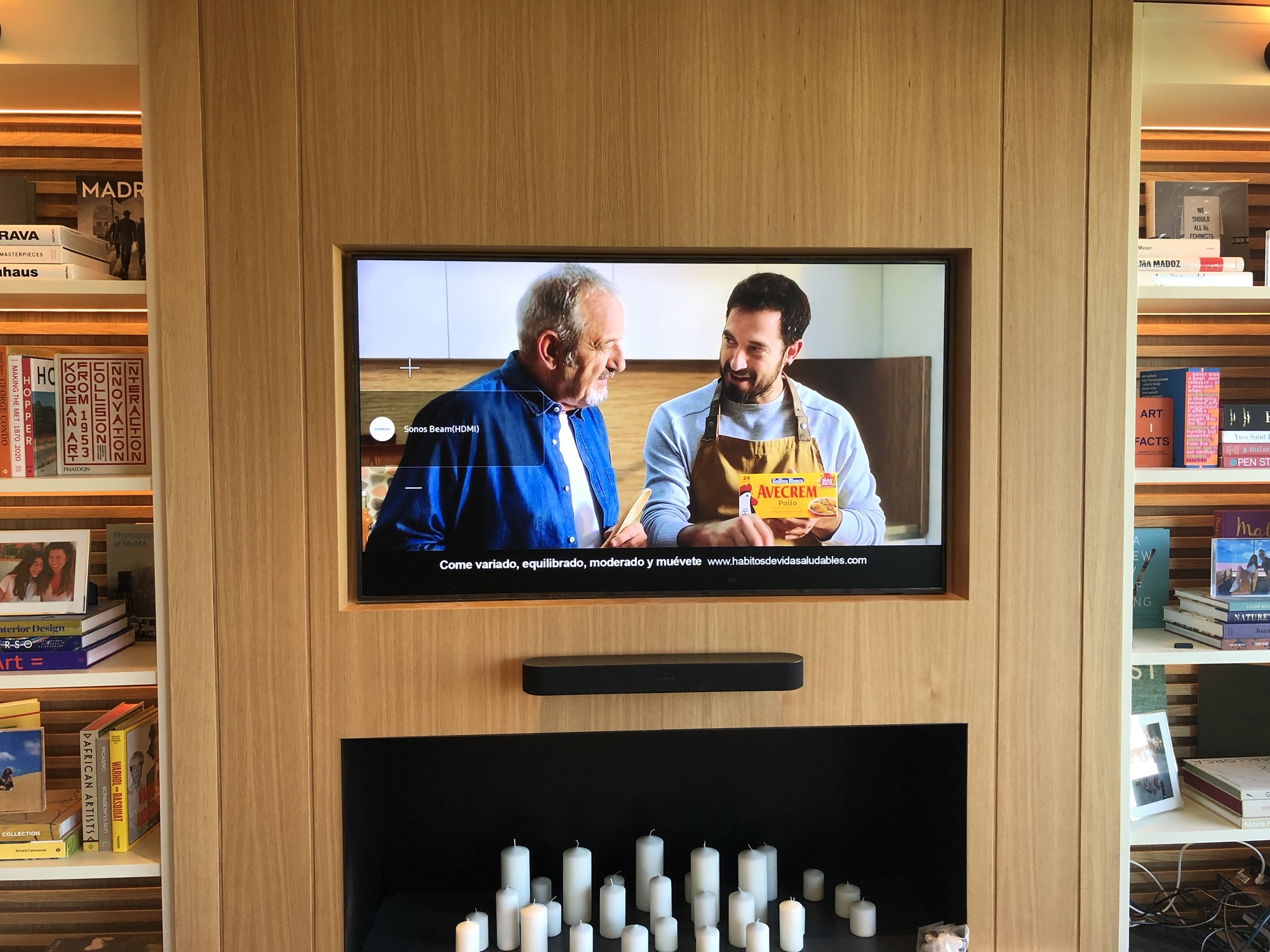 tv y barra sonido sonos madrid