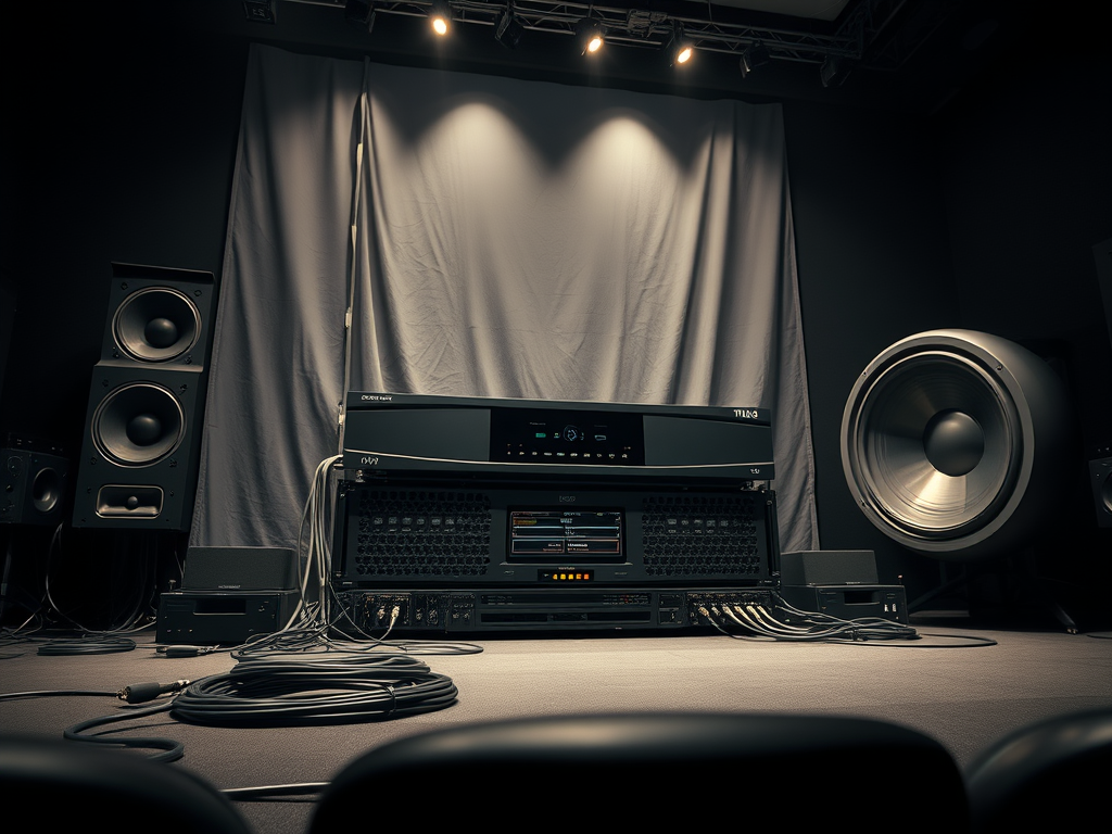 amplificador con altavoces