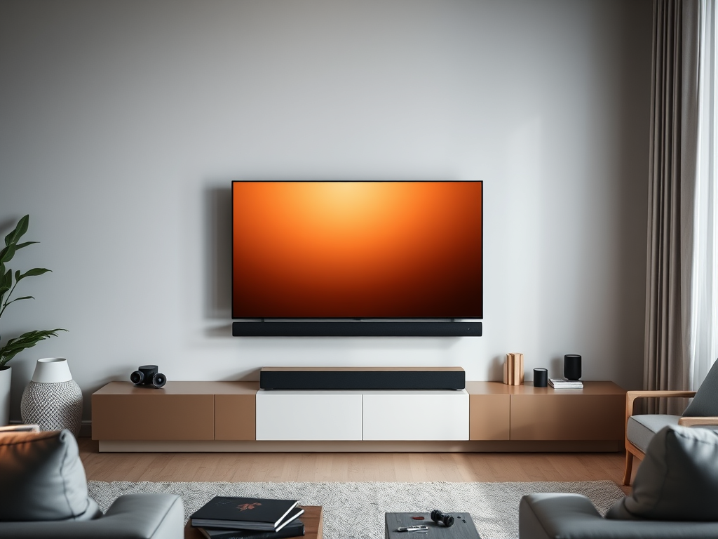 Instalación de televisión en pared con soporte profesional